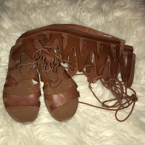 Knee High Gladiator Sandals
